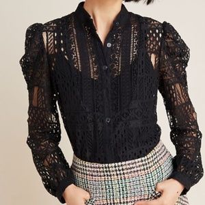 Anthropologie Cherie Lace Blouse